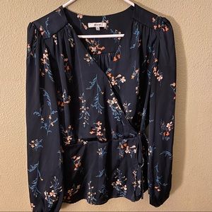 Ro & De Silky Floral Blouse